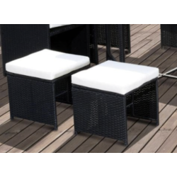 Coussin exterieur pouf 50 x 50 x 6 cm - 18 coloris au choix