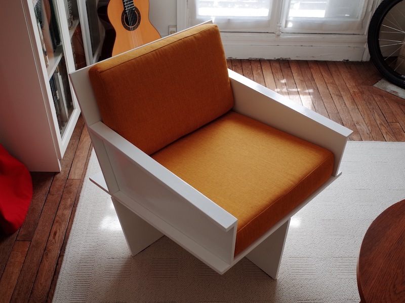 Coussins de chaise oranges