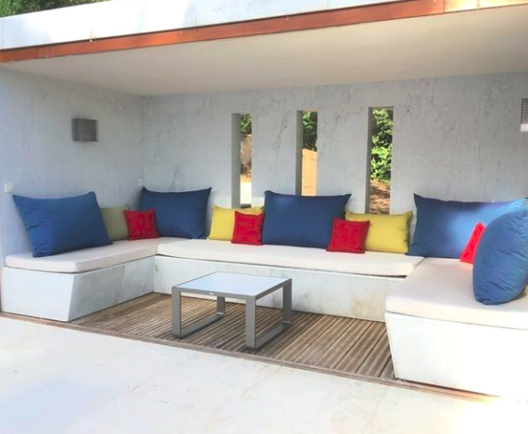 grand coussin sur mesure banquette