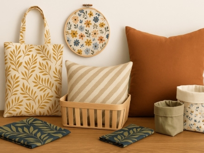 5 idées de DIY à faire avec du tissu au mètre