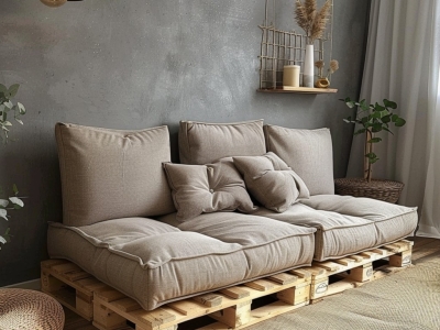 Adoptez la tendance des canapés en palette sans sacrifier votre confort